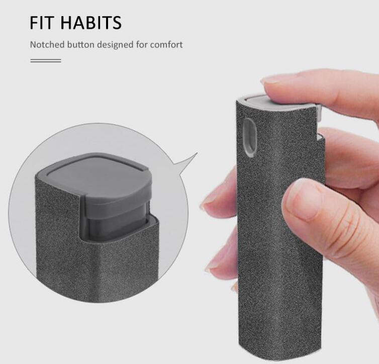 2 In 1 Phone Computer Screen Cleaner Kit For Screen, Dust Removal Microfiber Cloth Set Included