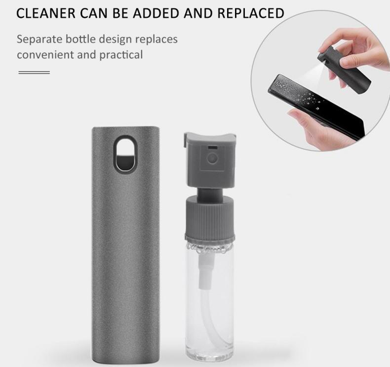 2 In 1 Phone Computer Screen Cleaner Kit For Screen, Dust Removal Microfiber Cloth Set Included