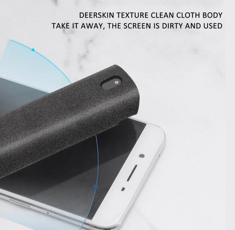 2 In 1 Phone Computer Screen Cleaner Kit For Screen, Dust Removal Microfiber Cloth Set Included