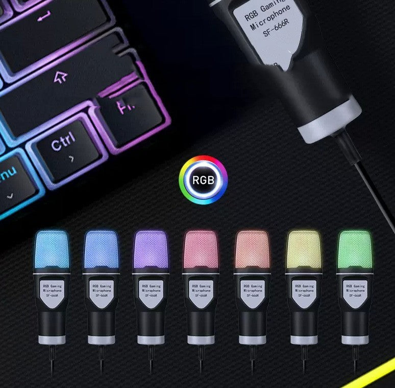 RGB Gaming Mircophone For Computer/Pcs